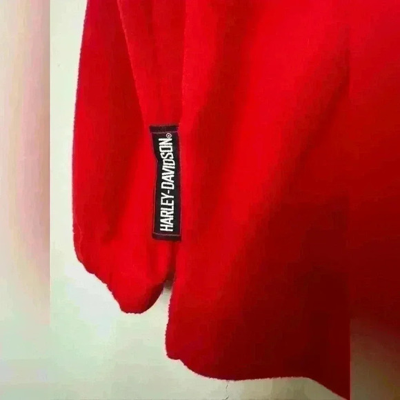 NWT Harley Davidson Women’s Cherry Red  Long Sleeve Jacksonville Mississippi - Picture 6 of 10